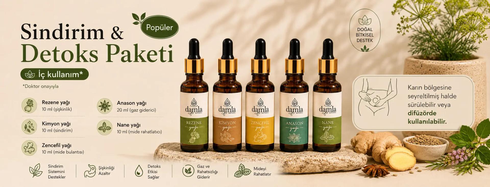 Sindirim ve detoks paketi